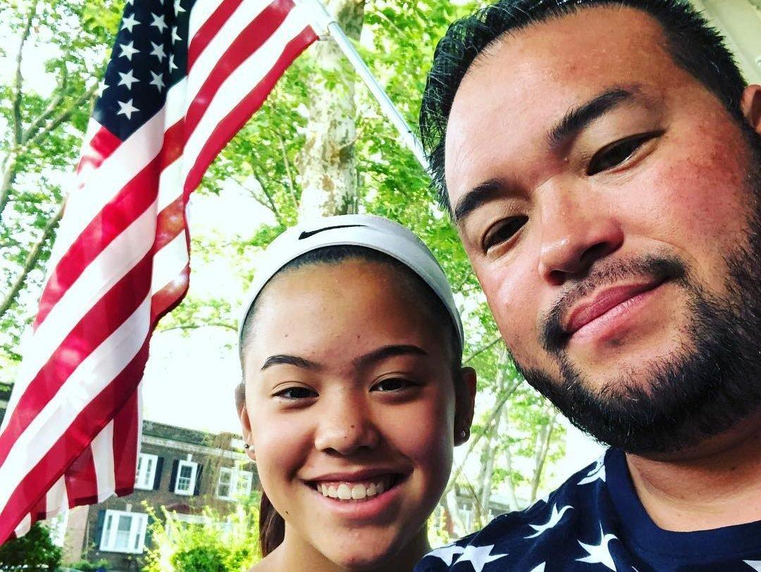 Jon Gosselin and daughter Hannah celebrate July 4.