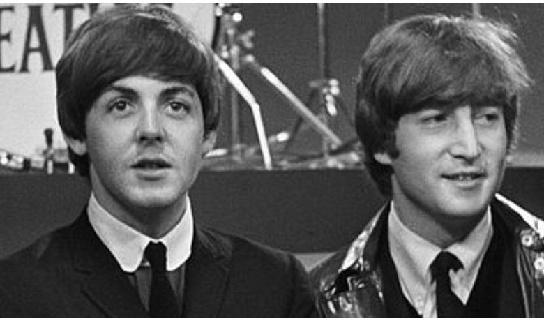 John Lennon and Paul McCartney in 1964.