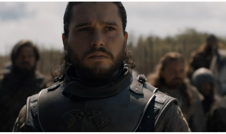 Kit Harington as Jon Snow on Game of Thrones.