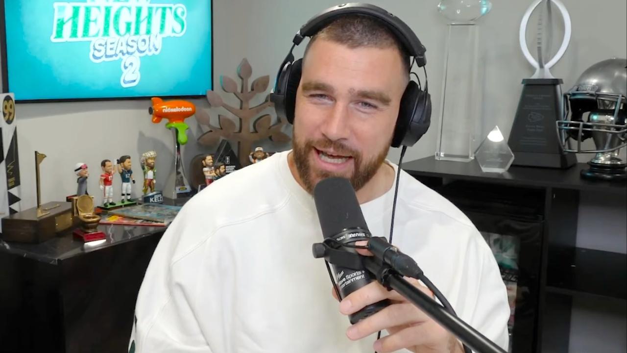 Travis Kelce New Heights Podcast.