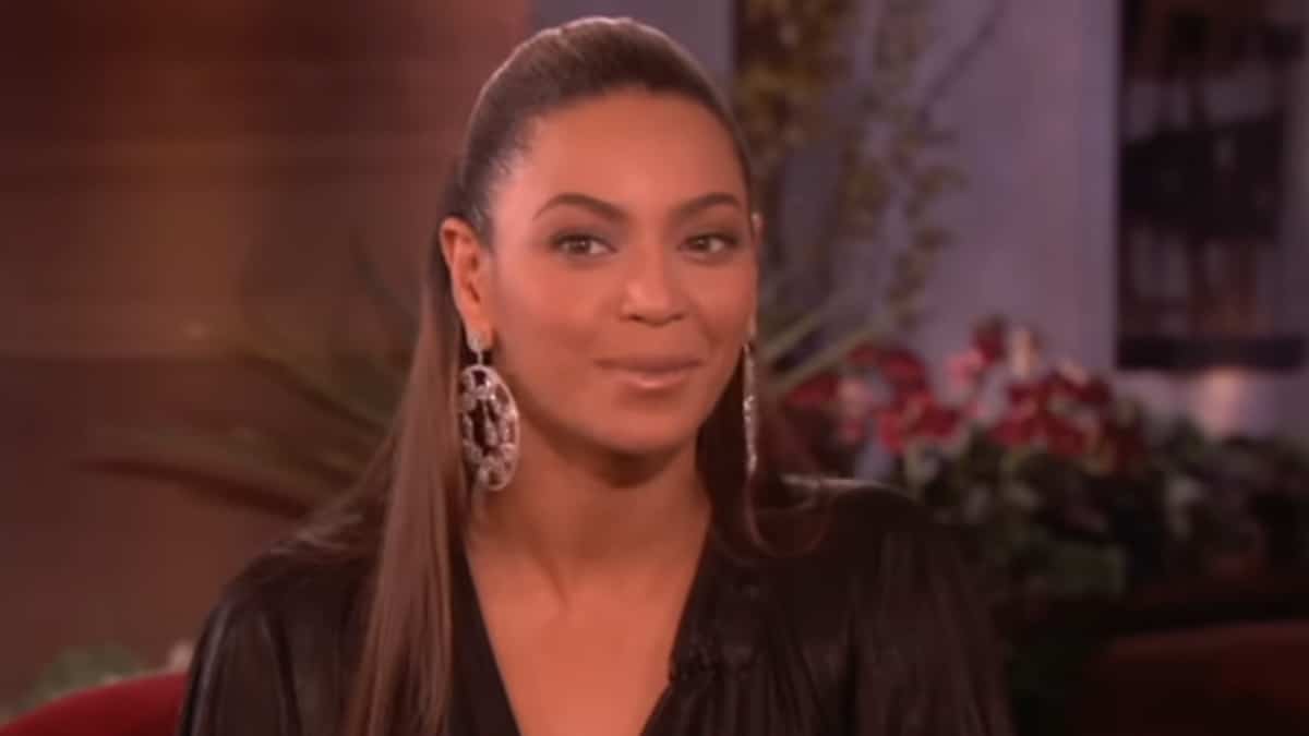 Beyonce during an interview