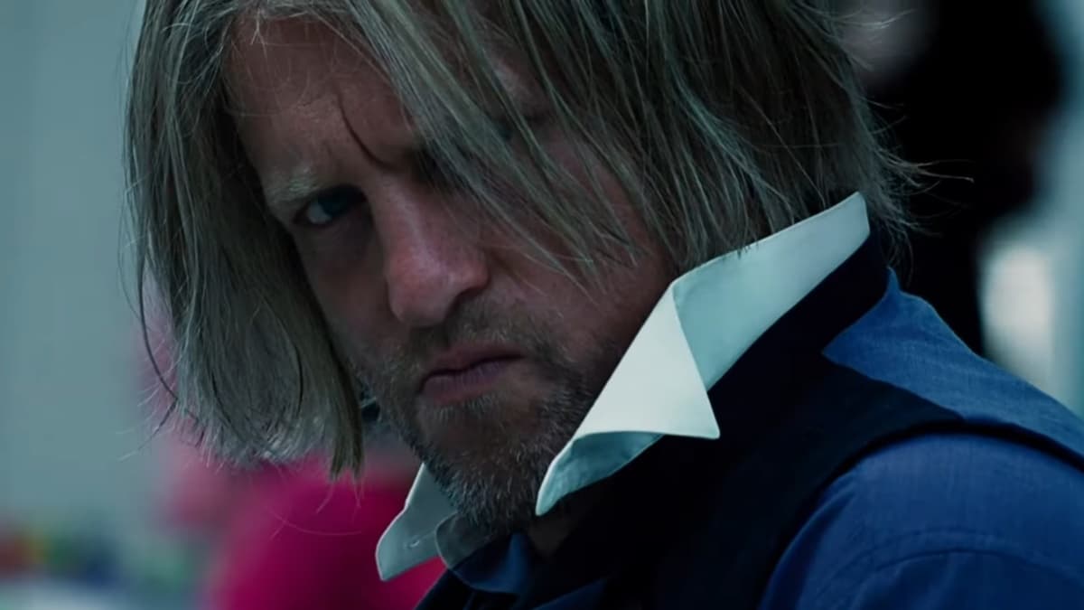 Woody Harrelson as Haymitch in The Hunger Games