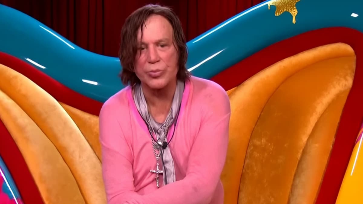Mickey Rourke during Celebrity Big Brother UK 2025 episode