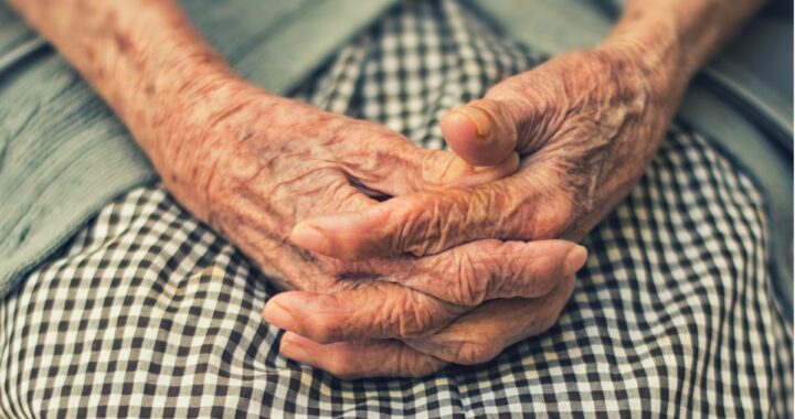 An old woman's hands