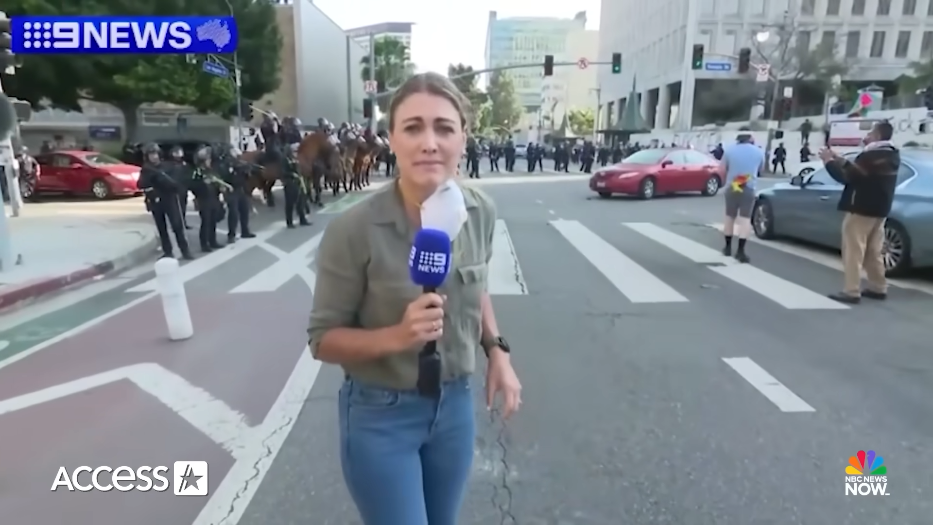 Reporter shot amid protests in Los Angeles