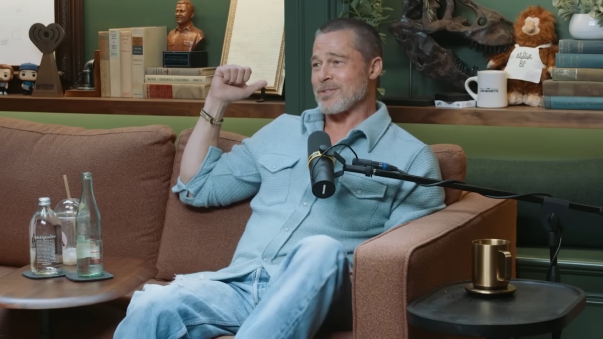 Brad Pitt during interview