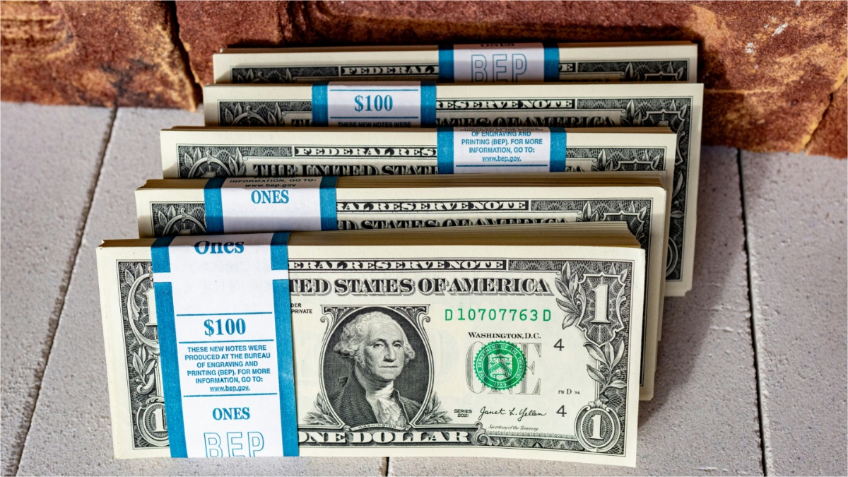Stacks of money