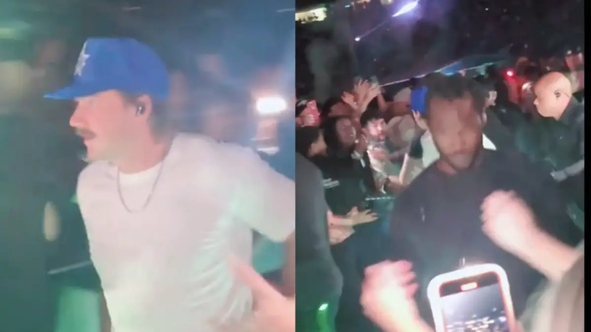 Morgan Wallen grabbed by fan in Seattle, Washington