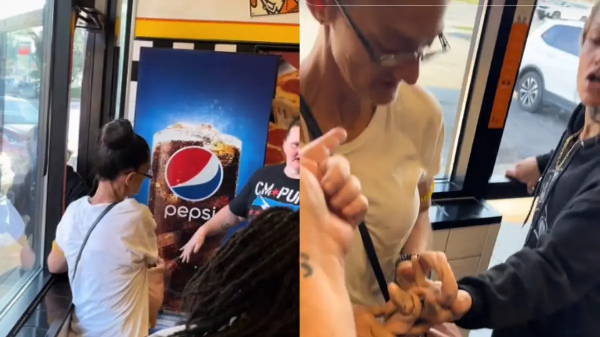 Ohio women fight in pizza store