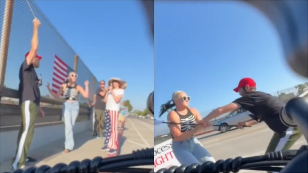 California MAGA supporter gets violent