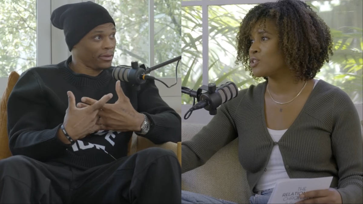 Russell Westbrook and his wife Nina Westbrook