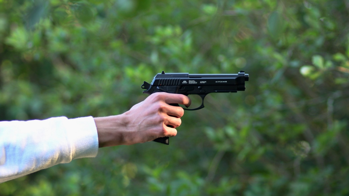 Man with a gun