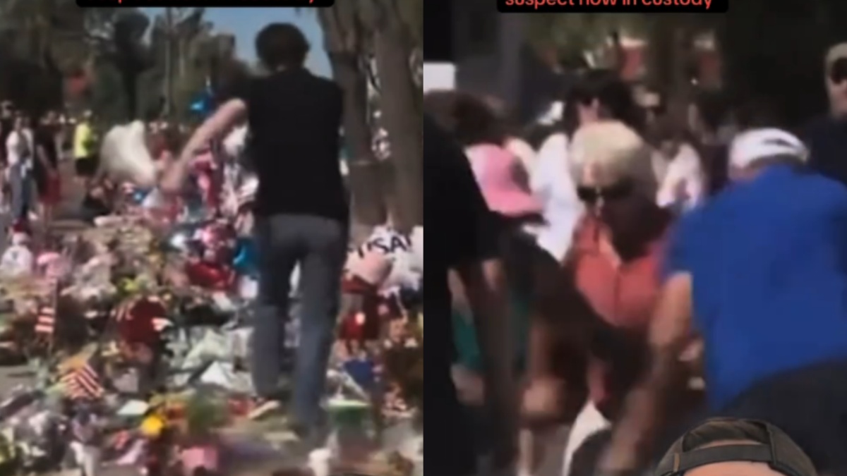Arizona teen destroys Charlie Kirk memoial