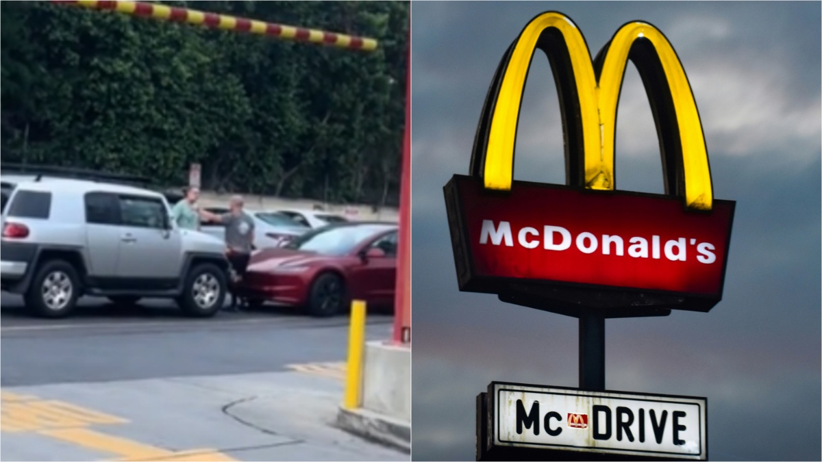 California men fight in McDonald's drive-thru