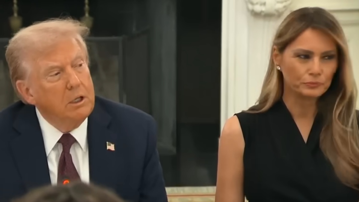 Donald Trump flirts with California MAGA woman