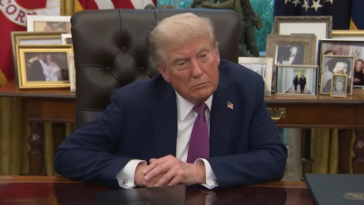 Donald Trump snaps at granddaughter