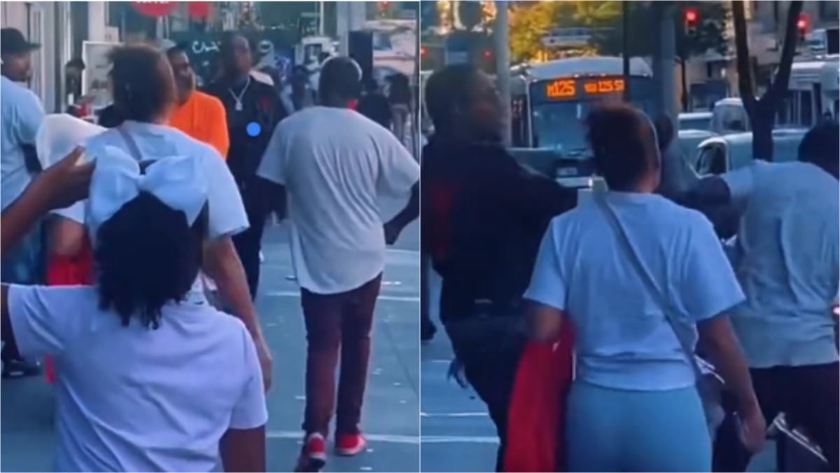 Florida man hits little girl on the street.