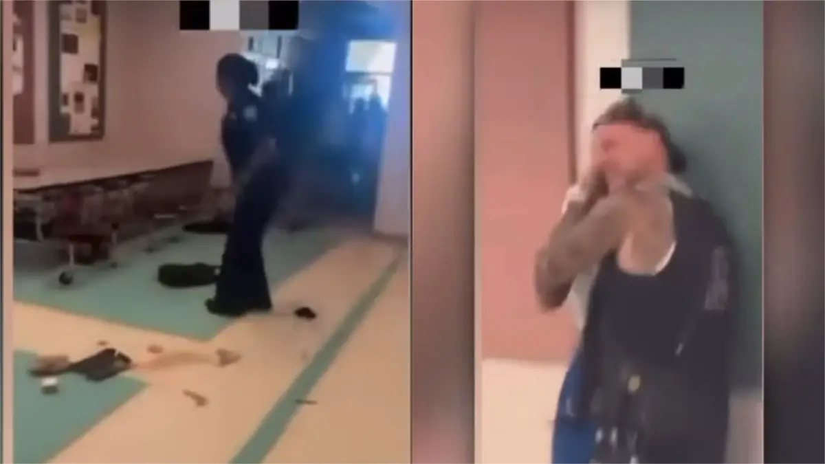Florida police officer pepper sprays students after fight