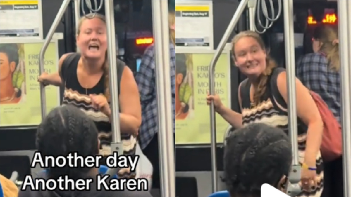Illinois Karen screams racist slavery comments on bus