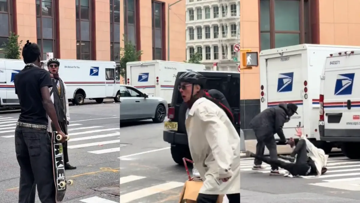 New York man throws trash