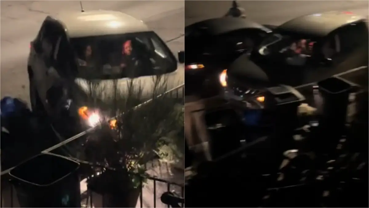Pennsylvania woman drives on sidewalk during heated exchange