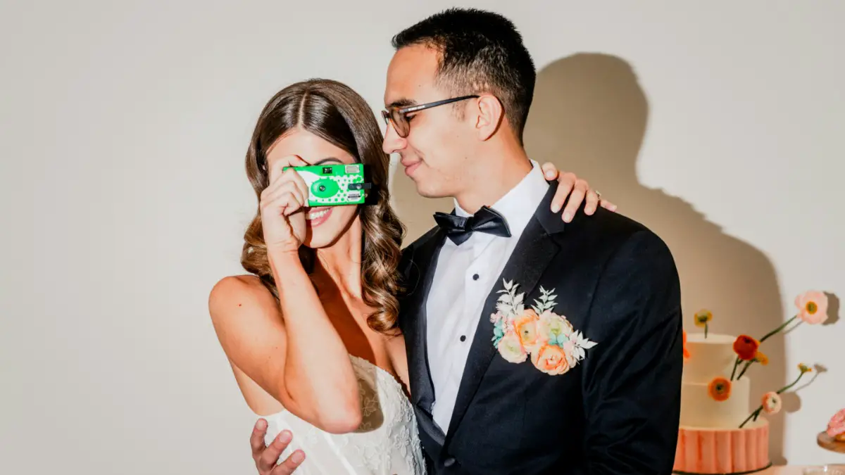 Rhode Island bride has disposable cameras hijacked by flower girls