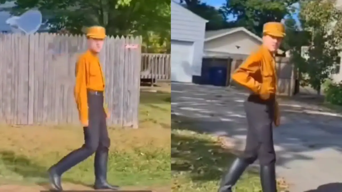 Illinois man dressed as Hitler