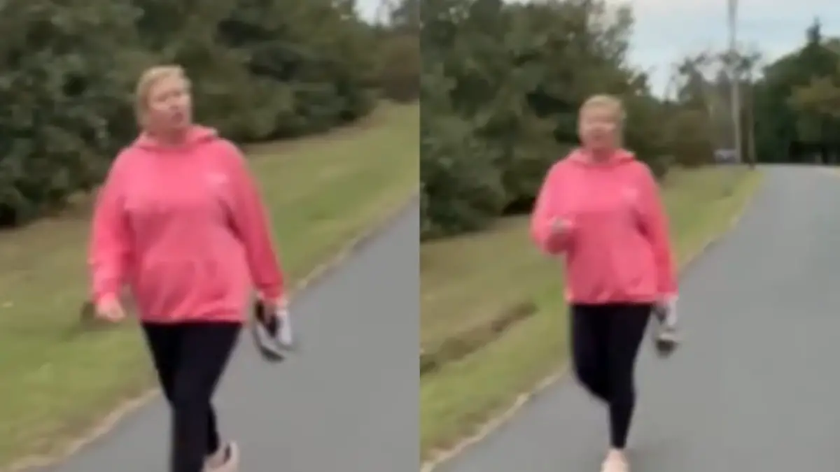 Maryland Karen chases neighbor