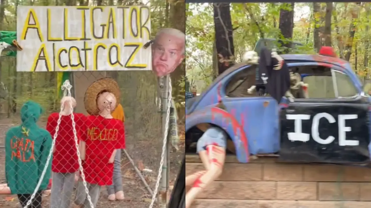 New Jersey MAGA Halloween decor causes controversy