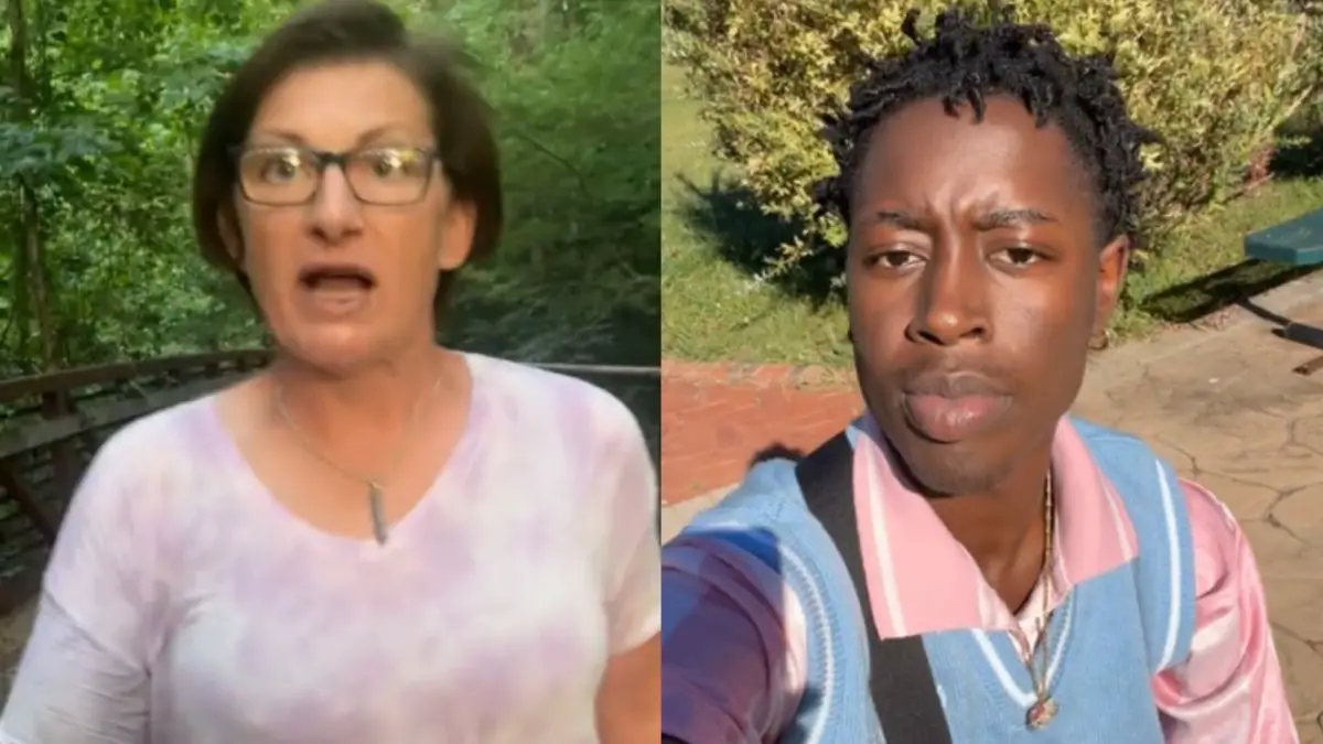 Virgina woman harasses man during hike