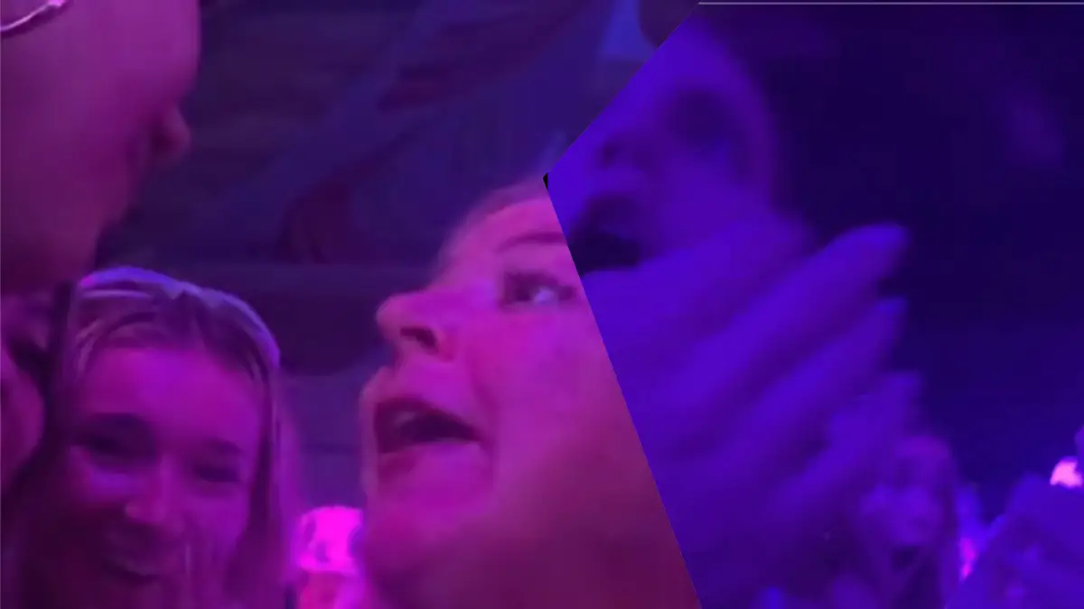 California woman throws drink on teen at concert