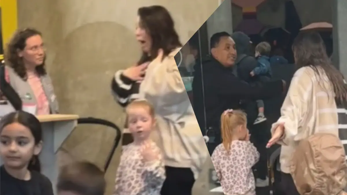 California Karen freaks out about the rain.