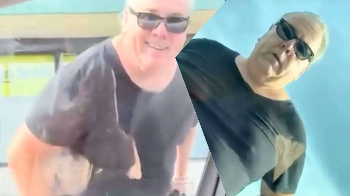 Florida man goes wild in Miami parking lot