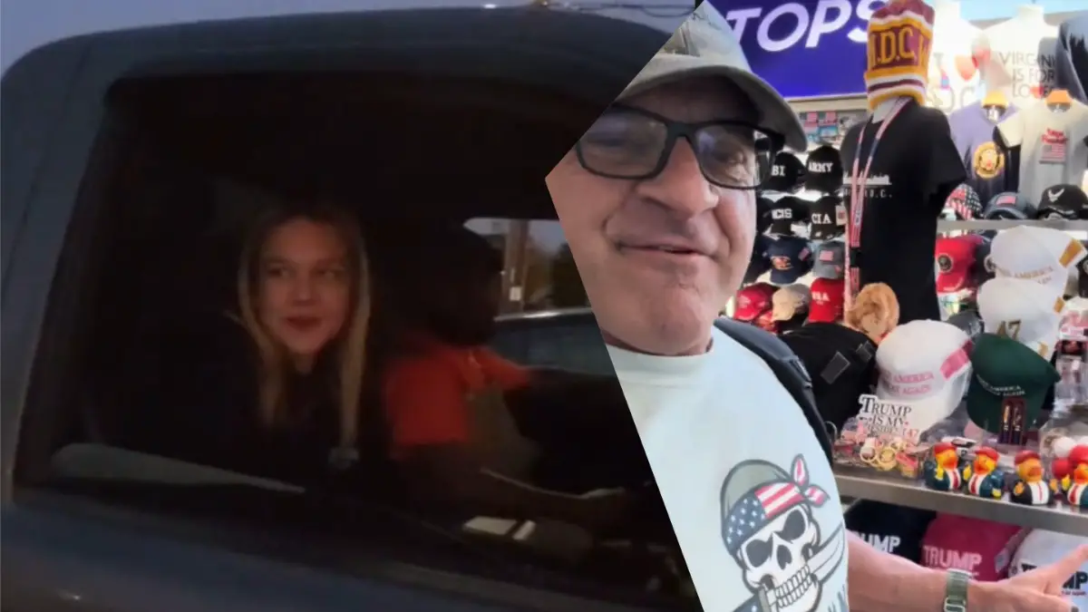 Indiana biker confronts MAGA supporters