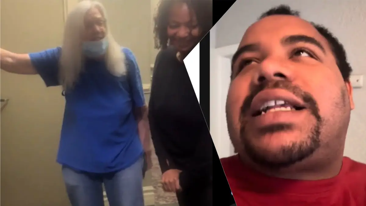 Kentucky man faces off with neighbor in Karen mode.