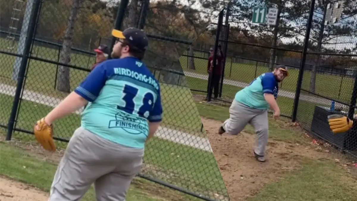 Ohio man crashes out at softball game
