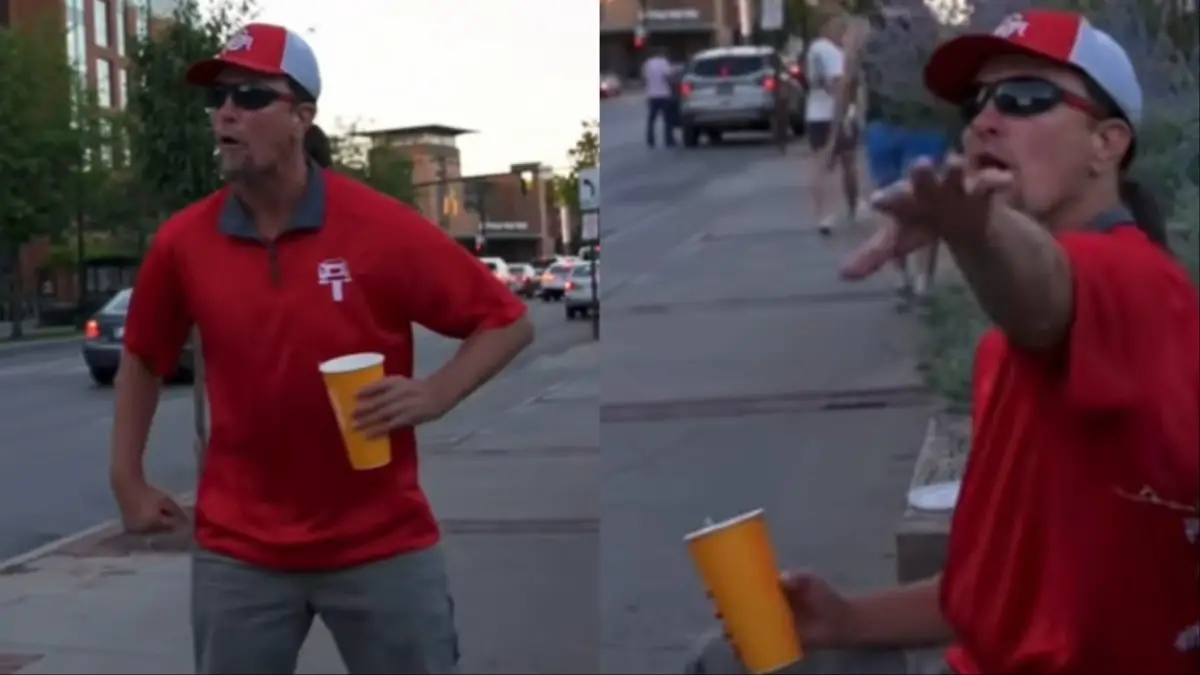 Drunk Ohio Man crashes out