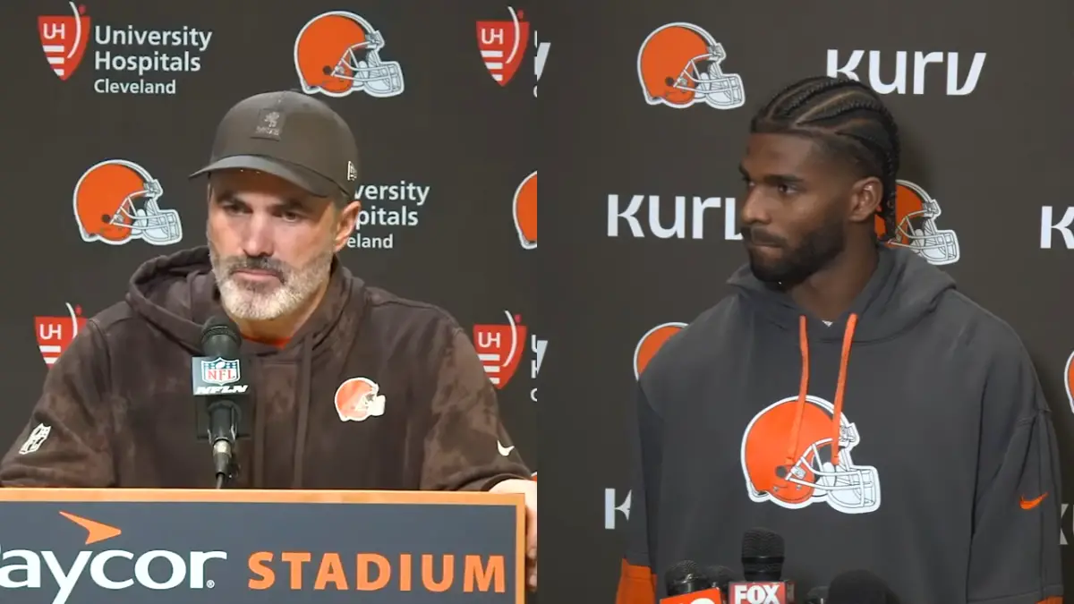 Kevin Stefanski and Shedeur Sanders interviews