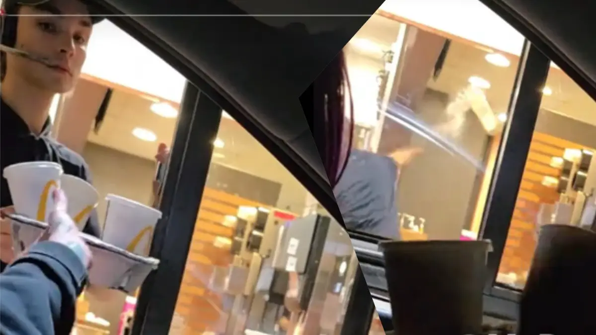 California McDonald's worker loses his cool
