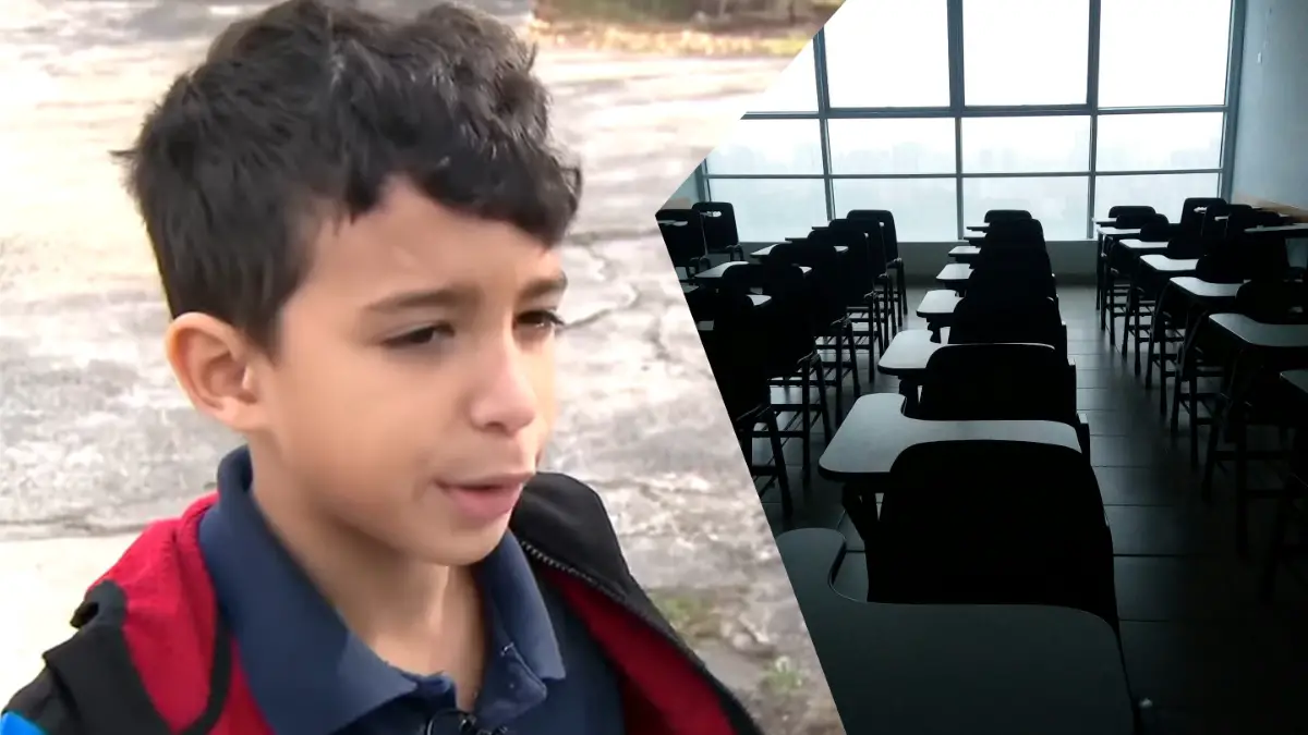 Georgia boy wakes up at school alone.