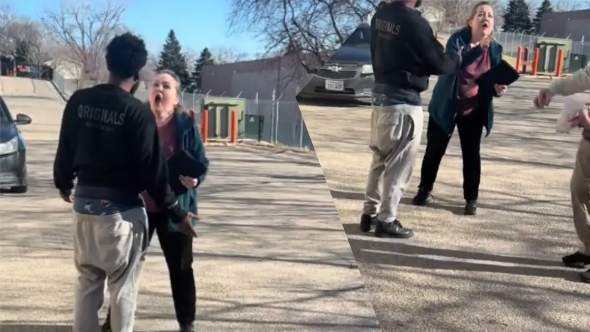 Nebraska Karen berates movers