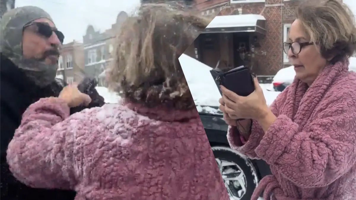 New York Karen fights with neighbors over snow