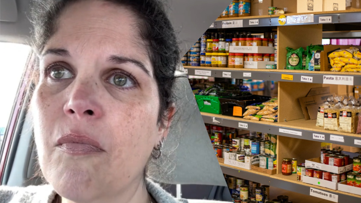 massachusetts woman food bank experience
