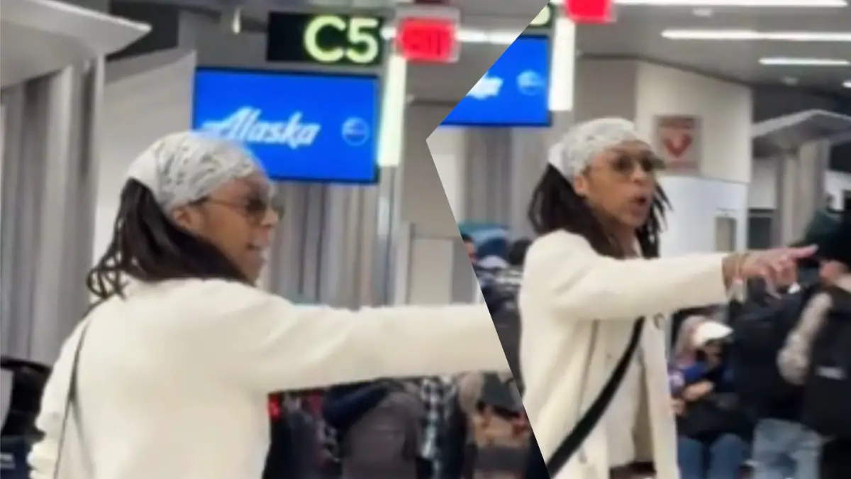 Georgia man rants about Epstein files in airport