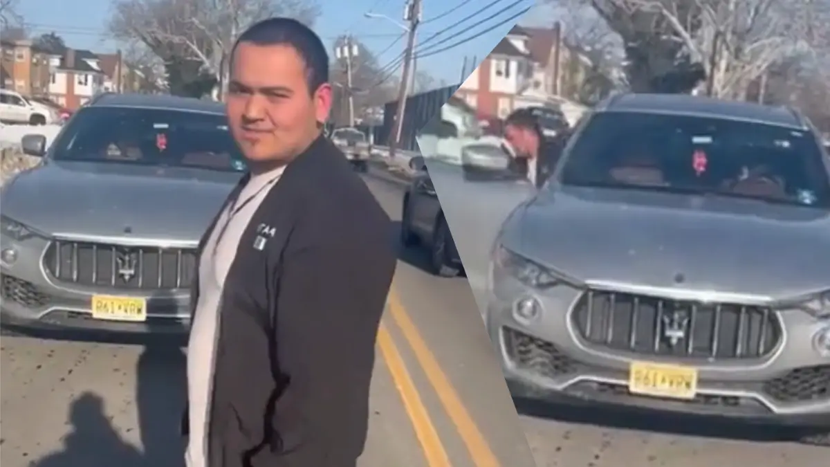 New Jerse;y Dad allows child to drive resulting in collision