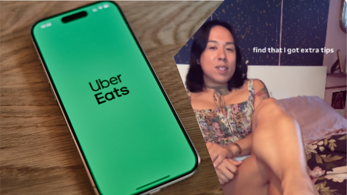 California Uber Eats driver raking in the tips