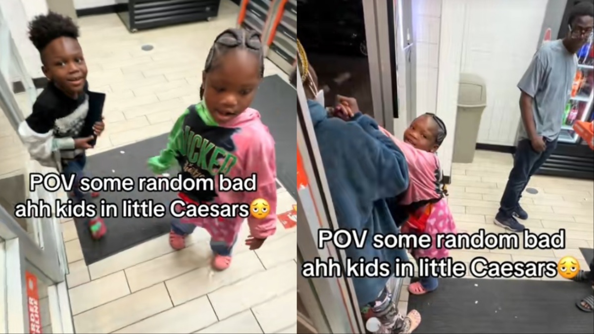 California kids misbehave in a Little Caesars