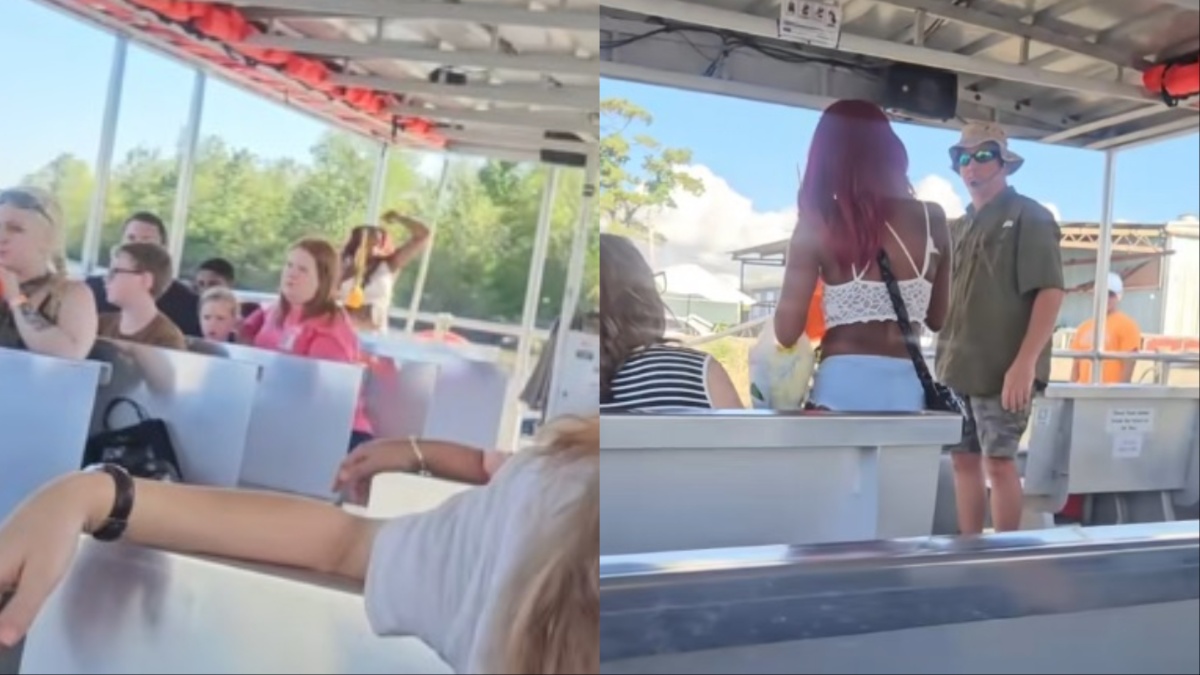 Crazy Louisiana Boat Woman