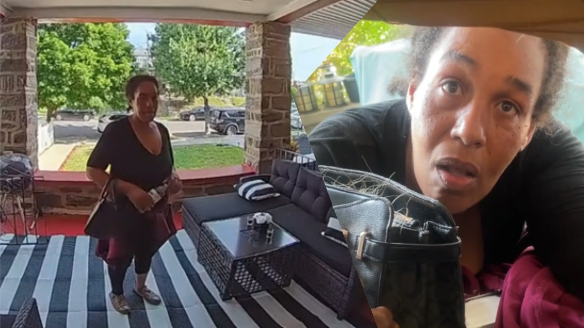 Pennsylvania woman tries to climb through window