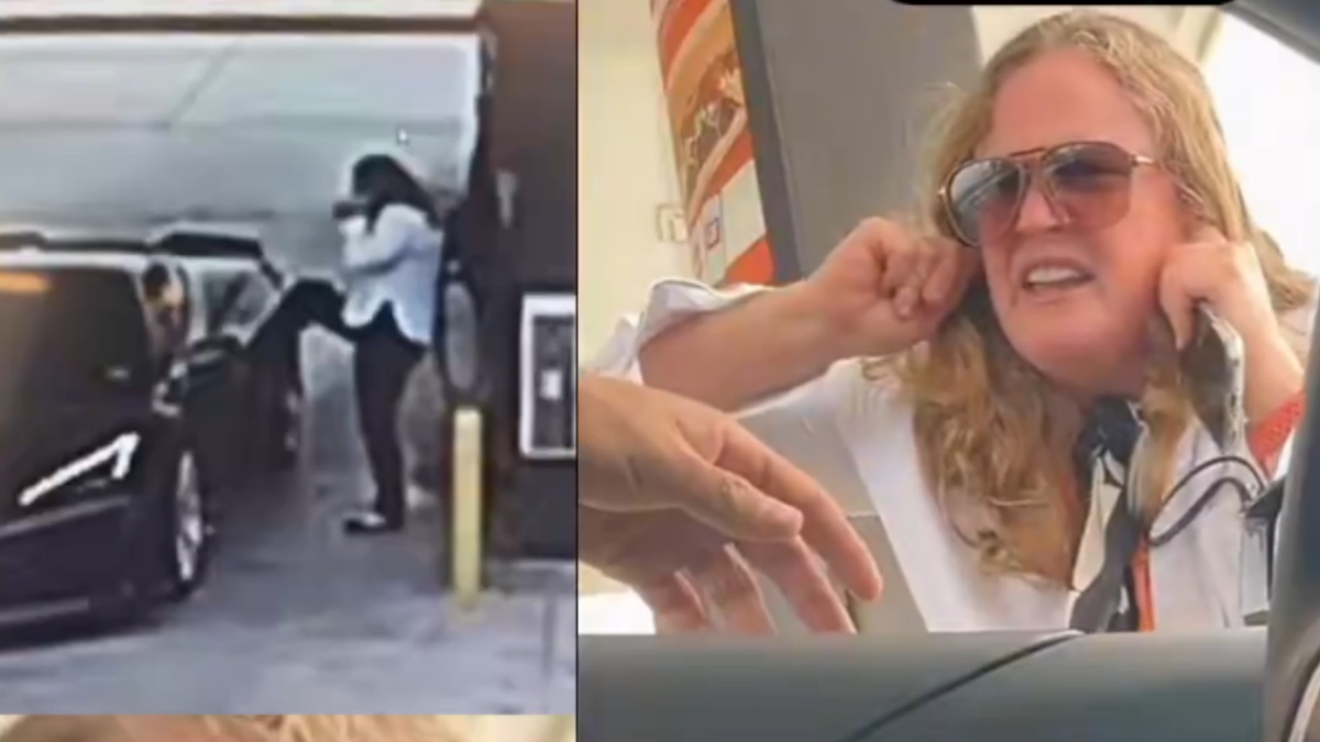 Texas gas station karen goes wild